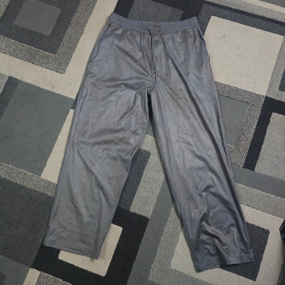 Zara Faux Suede Trousers Men Large Grey New